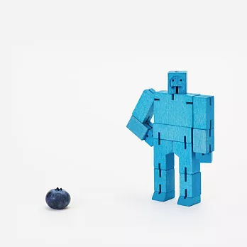 【Areaware】積木變形機器人-小(多色選/可置物/木頭/彩色/原木/玩具/趣味)藍