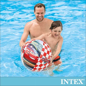 【INTEX】麥坤CARS-沙灘球61cm 適用3歲以上(58053)