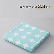 CB Japan泡泡糖 幾何系列超細纖維3倍吸水浴巾天空藍