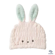 CB Japan 動物造型超細纖維浴帽小白兔粉