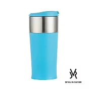 JVR 韓國原裝 MARTIN POP不鏽鋼馬丁翻蓋隨行杯350ml- 共3色藍色