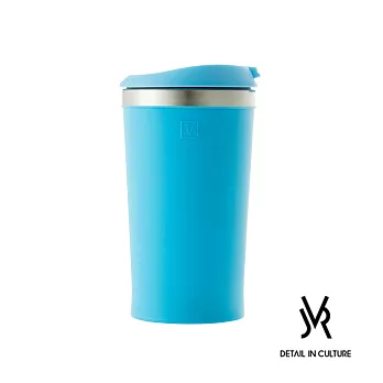 JVR 韓國原裝 MINI POP不鏽鋼迷你翻蓋隨行杯280ml- 共3色藍色