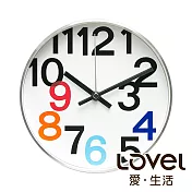 Lovel 20cm普普風鋁框時鐘 - 共2款率性彩