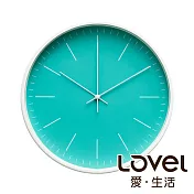 Lovel 30cm北歐簡約金屬框靜音時鐘 - 共5色藍