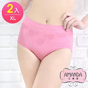 AMANDA艾曼達 加大內褲 3D超大彈性包臀(XL-Q加大-2件)黑+隨機色
