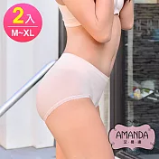 AMANDA艾曼達 包臀內褲 嫘縈纖維竹炭棉底褲(M-XL 2件)M-深色x2