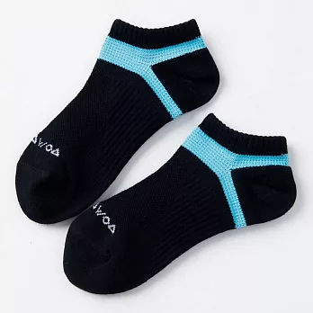 襪襪 WOAWOA｜防護型．兒童運動 除臭襪-大童(18-21cm)藍色