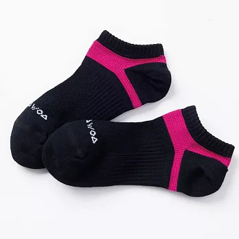 襪襪 WOAWOA｜防護型．兒童運動 除臭襪-大童(18-21cm)粉色