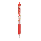 San-X 拉拉熊 ZEBRA斑馬 SARASA CLIP 環保中性筆。紅色