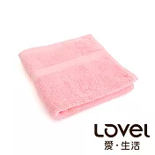 Lovel 嚴選六星級飯店純棉方巾-共五色玫粉