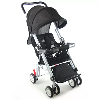 S-Baby 第三代五點式安全帶輕便型推車(可變座椅)-四色可選黑