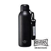 日本Rivers 超輕量不鏽鋼保溫水壺/保溫瓶 -黑