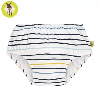 德國Lassig-嬰幼兒抗UV游泳尿布褲-線條藍 12個月