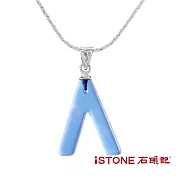 石頭記 藍水晶項鍊-許願骨-小
