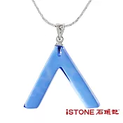 石頭記 藍水晶項鍊-許願骨-大