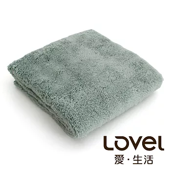 Lovel 7倍強效吸水抗菌超細纖維小浴巾-共9色湖水綠
