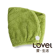 Lovel 7倍強效吸水抗菌超細纖維浴帽-共9色檸檬綠