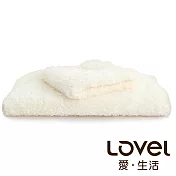 Lovel 7倍強效吸水抗菌超細纖維毛巾/方巾2件組(共9色)棉花白