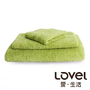 Lovel 7倍強效吸水抗菌超細纖維浴巾/毛巾/方巾3件組(共9色)檸檬綠