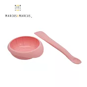 【MARCUS&MARCUS】寶寶食物調理碗匙組(多款任選) 玫瑰粉