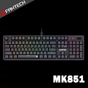 FANTECH MK851 RGB多媒體專業機械式電競鍵盤(茶軸)