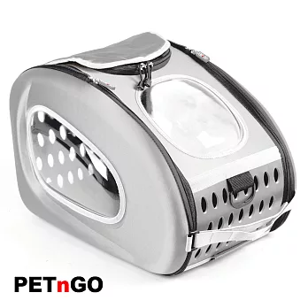PETnGO多功能拉桿寵物太空背包 -銀色