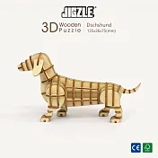 JIGZLE ® 3D-木拼圖-臘腸狗