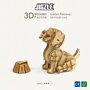 JIGZLE ® 3D-木拼圖-黃金獵犬