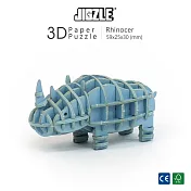 JIGZLE ® 3D-紙拼圖-犀牛