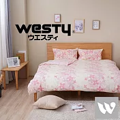 【日本西村Westy】 波卡圓舞曲雙人4件組-粉-加大Queen Size雙人床包組