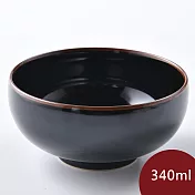 Hakusan 白山陶 飯碗 天目 340ml 日本製