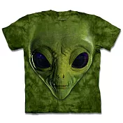 【摩達客】美國進口The Mountain Smithsonian系列 綠ET臉 純棉環保短袖T恤L綠色