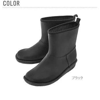 日本製【Charming】時尚造型 個性雪靴雨鞋 712 黑色LL