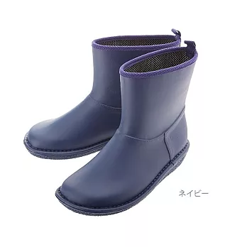 日本製【Charming】時尚造型 個性雪靴雨鞋 712 深藍色M