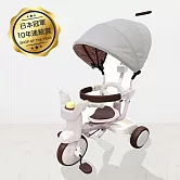 iimo 第二代#02 【遮陽防曬升級款】日本iimo摺疊三輪車-白色