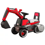 TECHONE MOTO 17 模擬操控兒童電動挖土機紅色