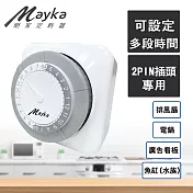 【Mayka明家】24小時機械式節能定時器(TM-M2/電源管理 媽媽幫手 省電 魚缸 電鍋)