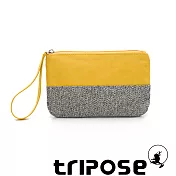 tripose漫遊系列岩紋x微皺尼龍多功能手拎袋(大)黃色