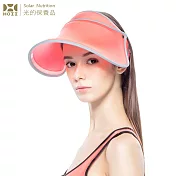 【HOII后益】亮面伸縮艷陽帽 ★紅光(UPF50+抗UV防曬涼感先進光學機能布)