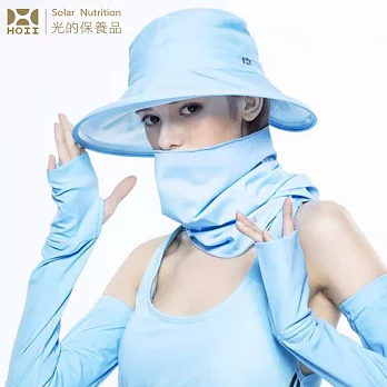 【HOII后益】圓筒帽 ★藍光 (UPF50+抗UV防曬涼感先進光學機能布)