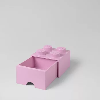 丹麥LEGO 放大版樂高抽屜4凸(玫瑰粉)