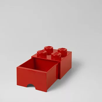 丹麥LEGO 放大版樂高抽屜4凸(經典紅)
