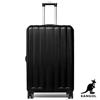 KANGOL - 英國袋鼠海岸線系列ABS硬殼拉鍊28吋行李箱 - 多色可選 黑色