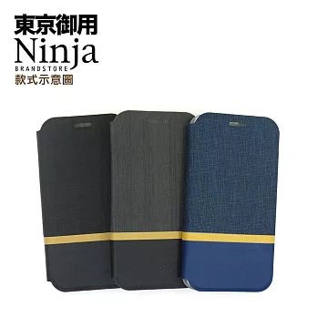 【東京御用Ninja】Apple iPhone 11 Pro (5.8吋)復古懷舊牛仔布紋保護皮套(酷炫黑)