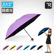 【TDN】收的妙降溫黑膠反向折傘 抗UV秒收傘(晴雨傘自動收傘B7488)薰衣紫