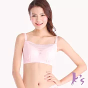 【K’s 凱恩絲】專利蠶絲機能微透性感網紗內衣(mo7款)38/85B粉色