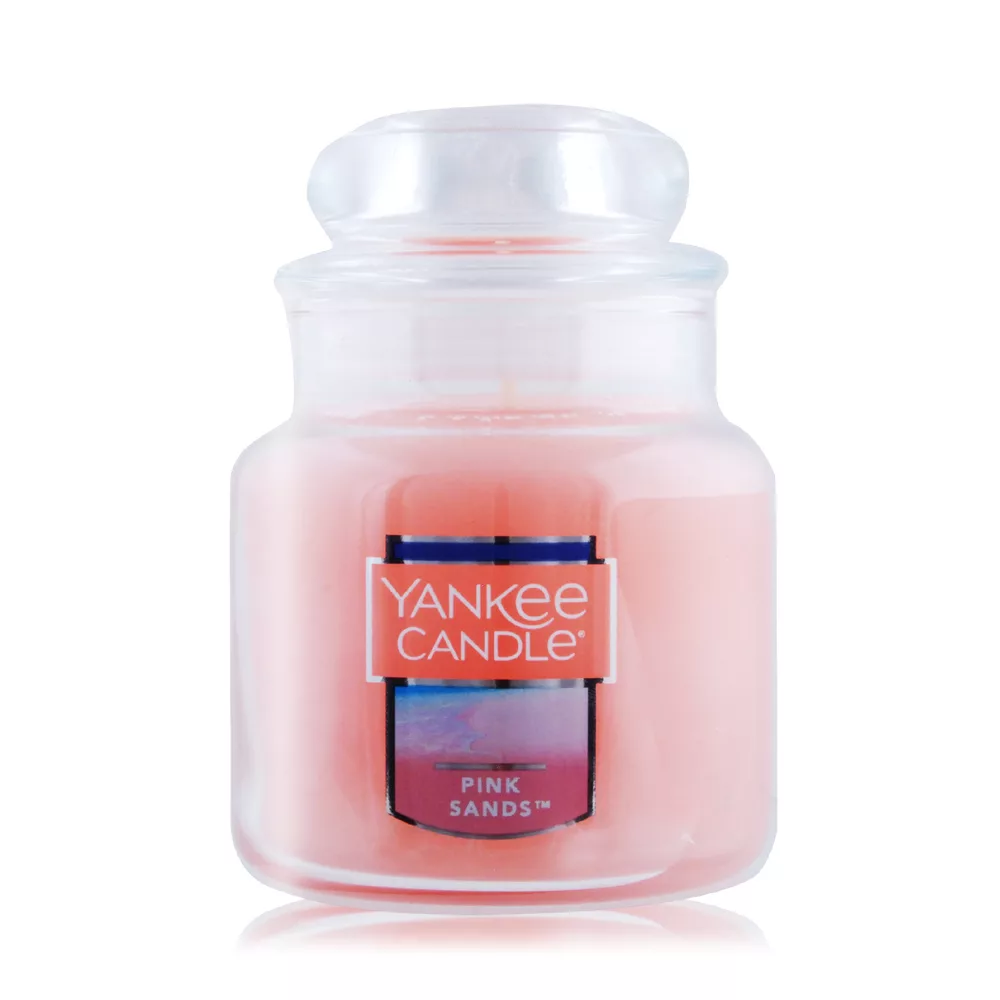 YANKEE CANDLE香氛蠟燭-粉紅沙 Pink Sands(104g)-新包裝