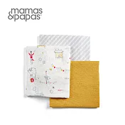 【Mamas & Papas】Muslin紗布巾3入-時光馬戲團