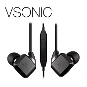 VSONIC GR07 BASS i 線控耳道式耳機 -沉穩黑