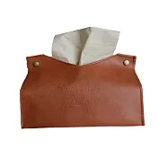 【巴芙洛】北歐皮革優質面紙盒(紙巾/衛生紙/置物收納) 棕色